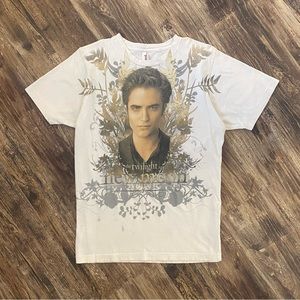Y2K 2000s Twilight The New Moon Edward Movie Promo Double Sided Shirt